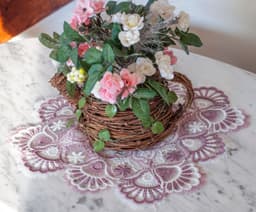 14" SQ Doily-YM-HD57-T5KJ @ Tablecloths LAT