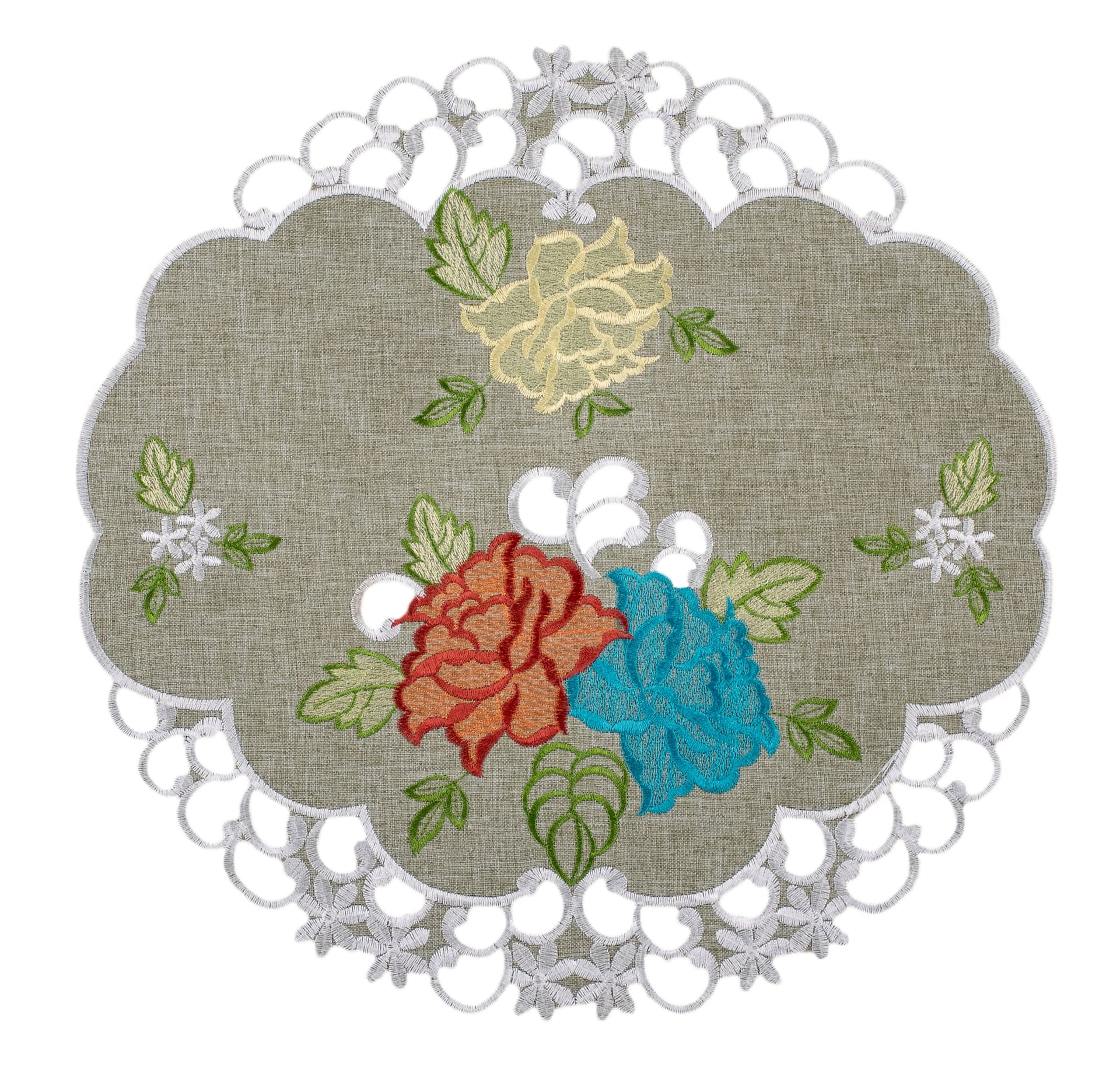 Southwest Rose Doily Table Topper