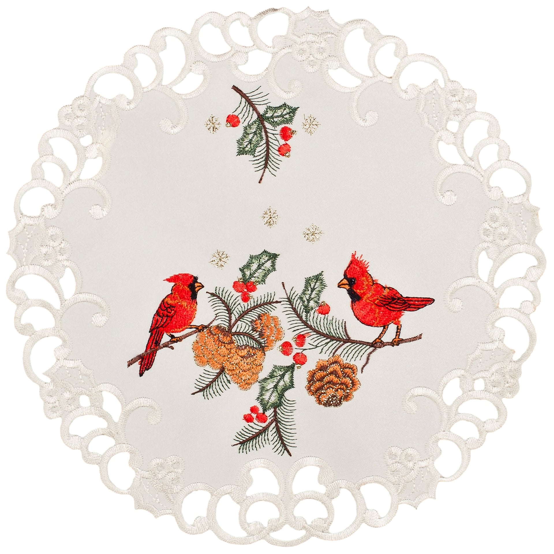 Red Cardinal Doily