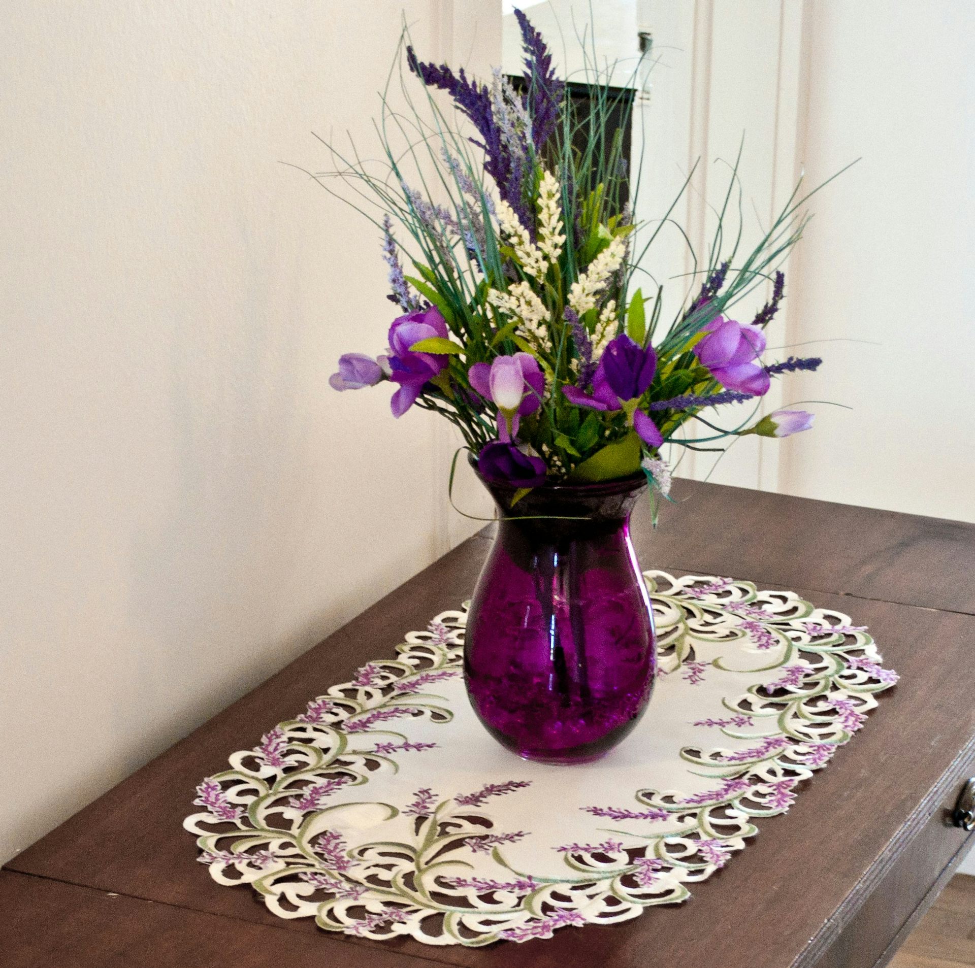 Lavender Lilac Table Runner (27",34",44",54",70")