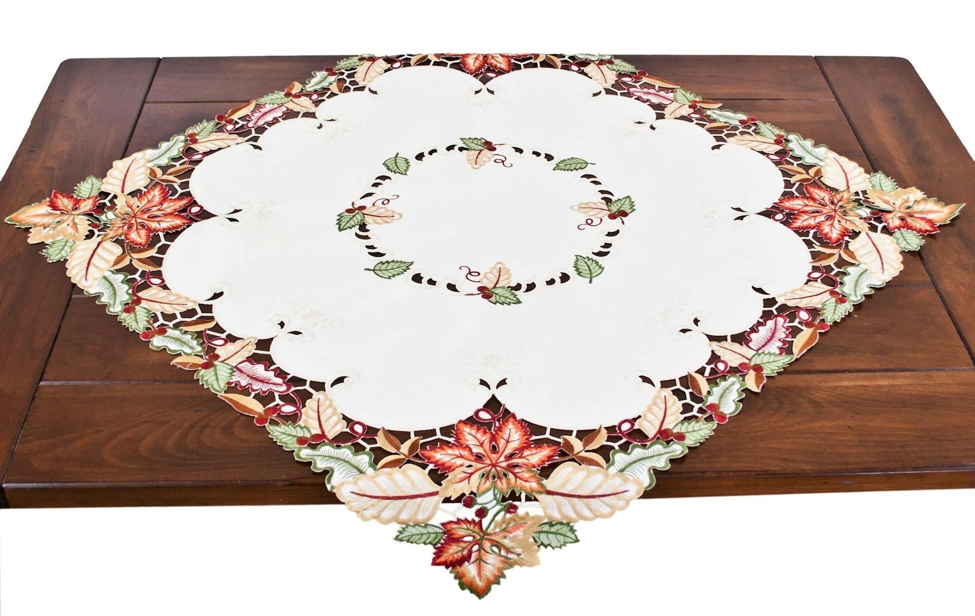 Fall Maple Leaf Square Table Topper (33")